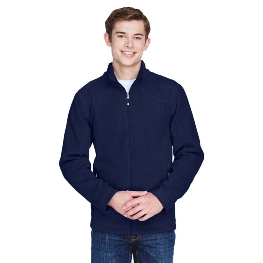 North End Classic Full-Zip Fleece Jacket-Navy